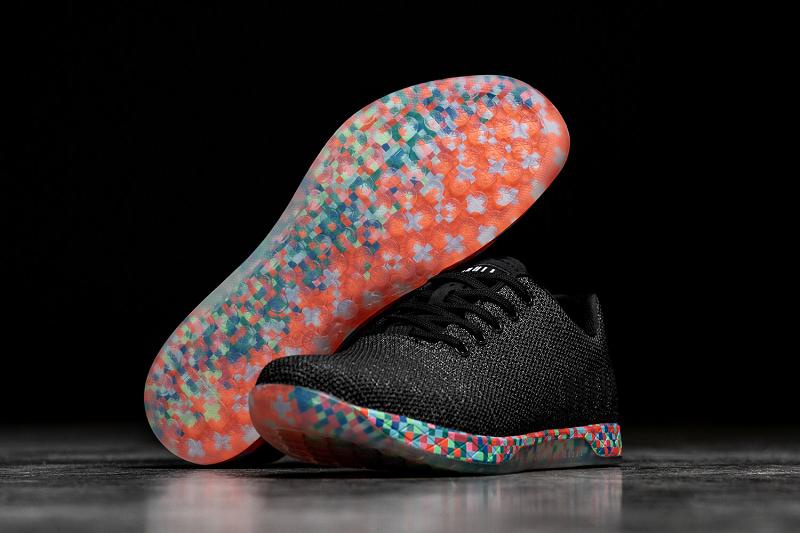 Men's Nobull Heather Pixel Trainers Black | SG O2303K